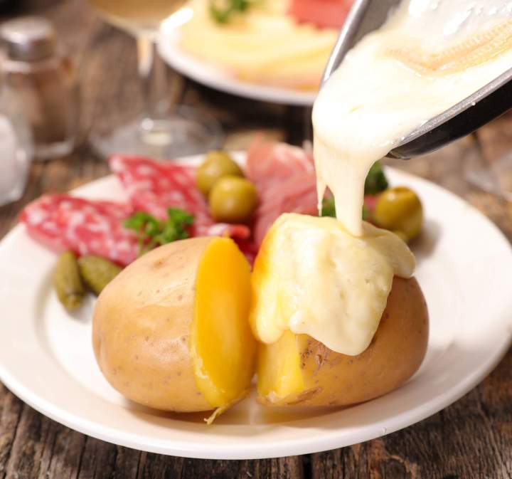Raclette à la coupe à Brie Comte Robert